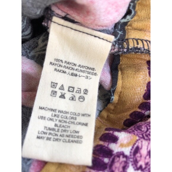 NWT Free People Cardigan Top Womens XS Abstract Artsy Print Tie Long Sleeve Boho - Picture 11 of 12